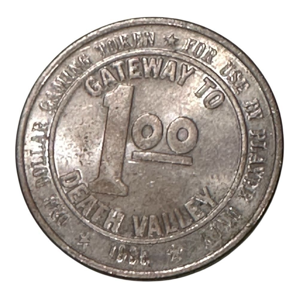 1988 STAGECOACH $1 Gaming Token Slot Beatty Nevada Vintage Stagecoach Token